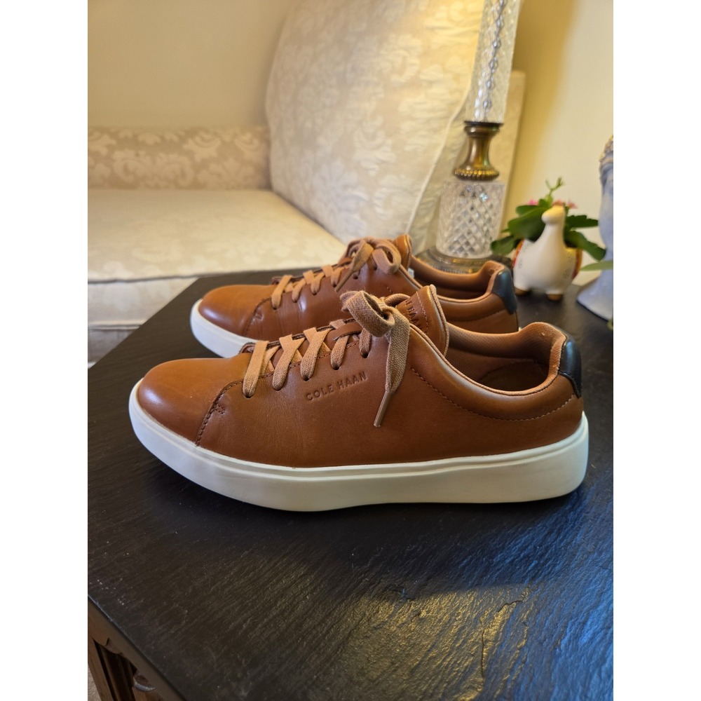 Cole Haan Men's Grand Crosscourt Traveler Sneakers C36657 British Tan Size 7.5M - Picture 4 of 11
